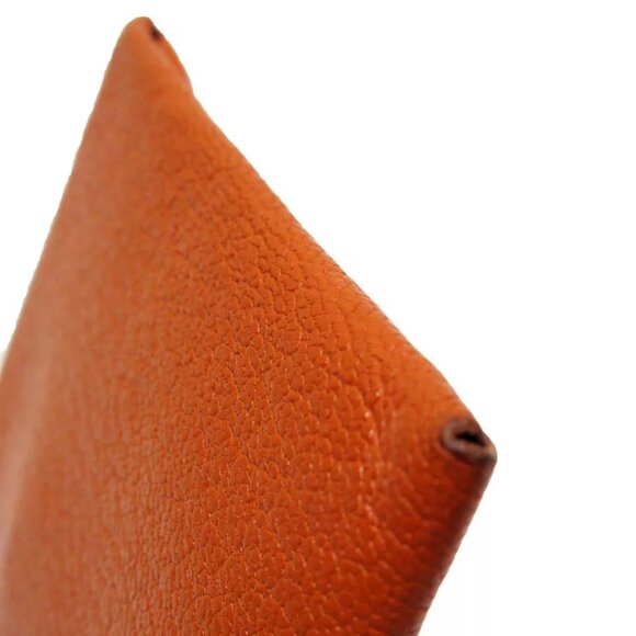 Authenticity guaranteed  HERMES BastiaCoin case Orange Chevre - Picture 5 of 6